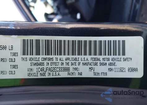 2014 Jeep Grand Cherokee Laredo from USA, damaged, VIN 1C4RJFAG2EC333888